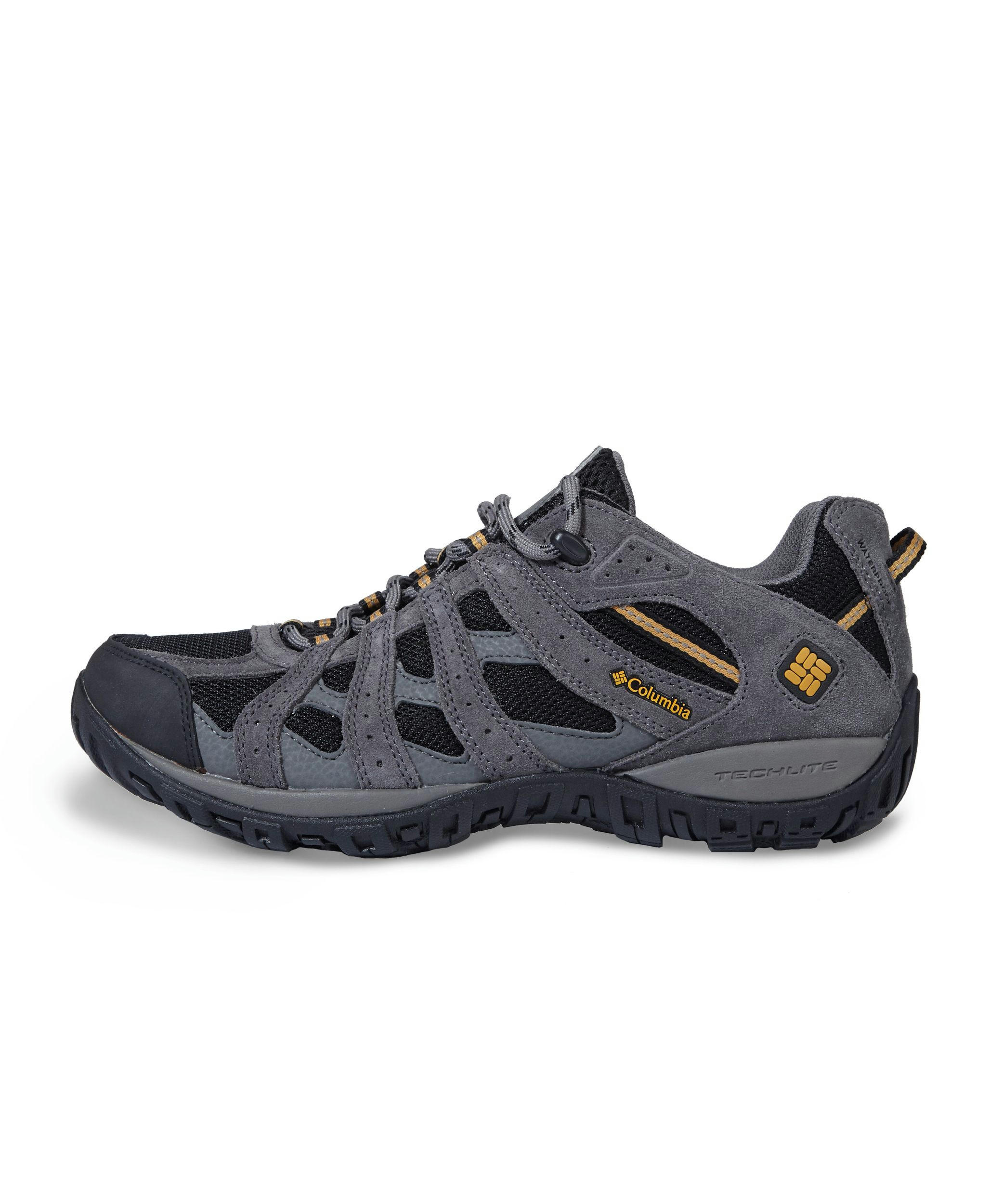 Columbia Men's Redmond Waterproof Low Cut Hiking Shoes Black - Wide 4E