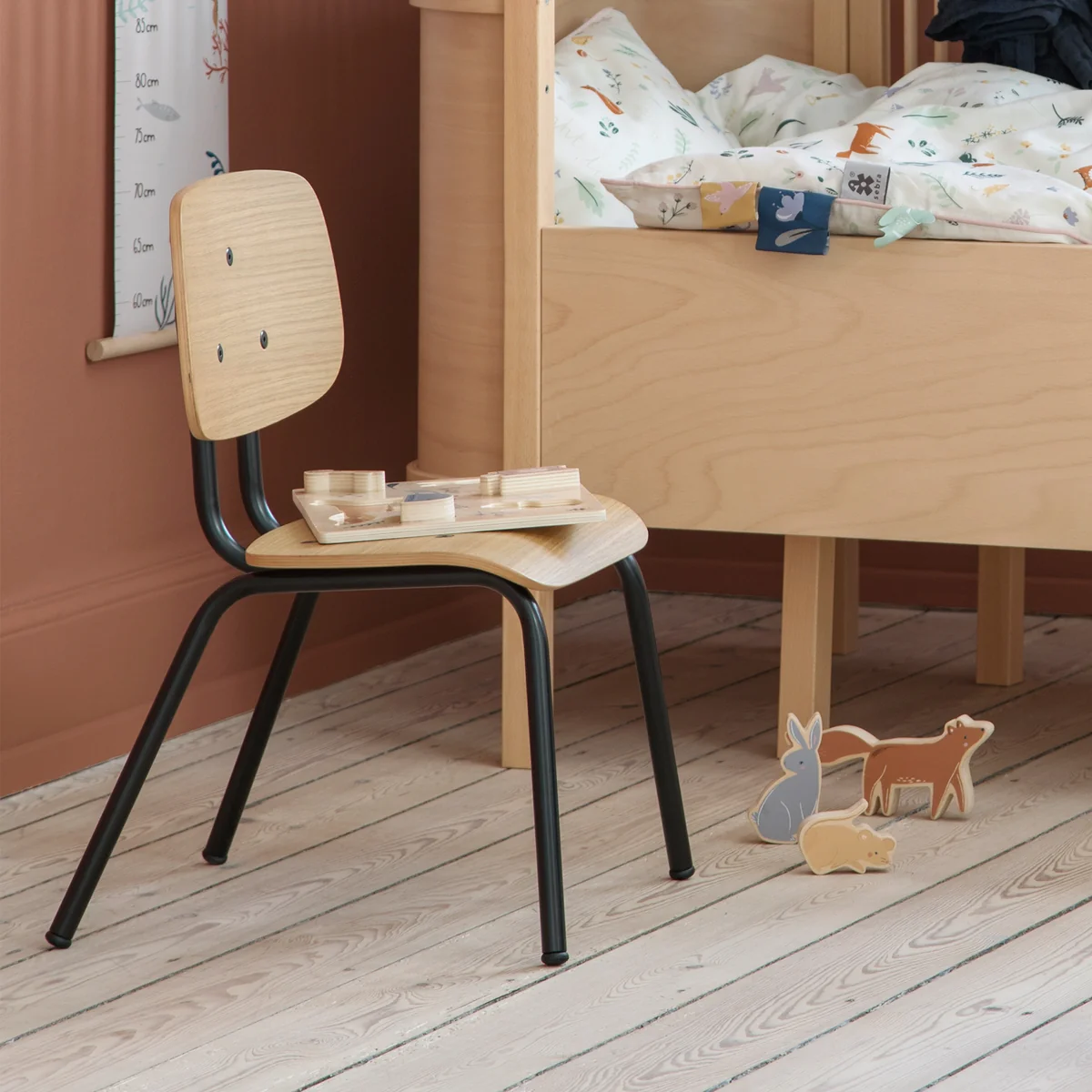 Sebra - Oakee Kinderstuhl, Eiche natur / schwarz