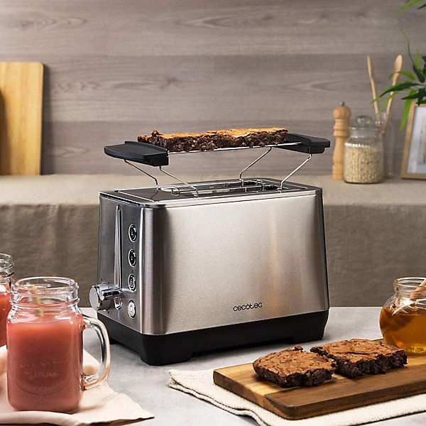 Grille-pain Inox 2 Fentes 1000W Bagel