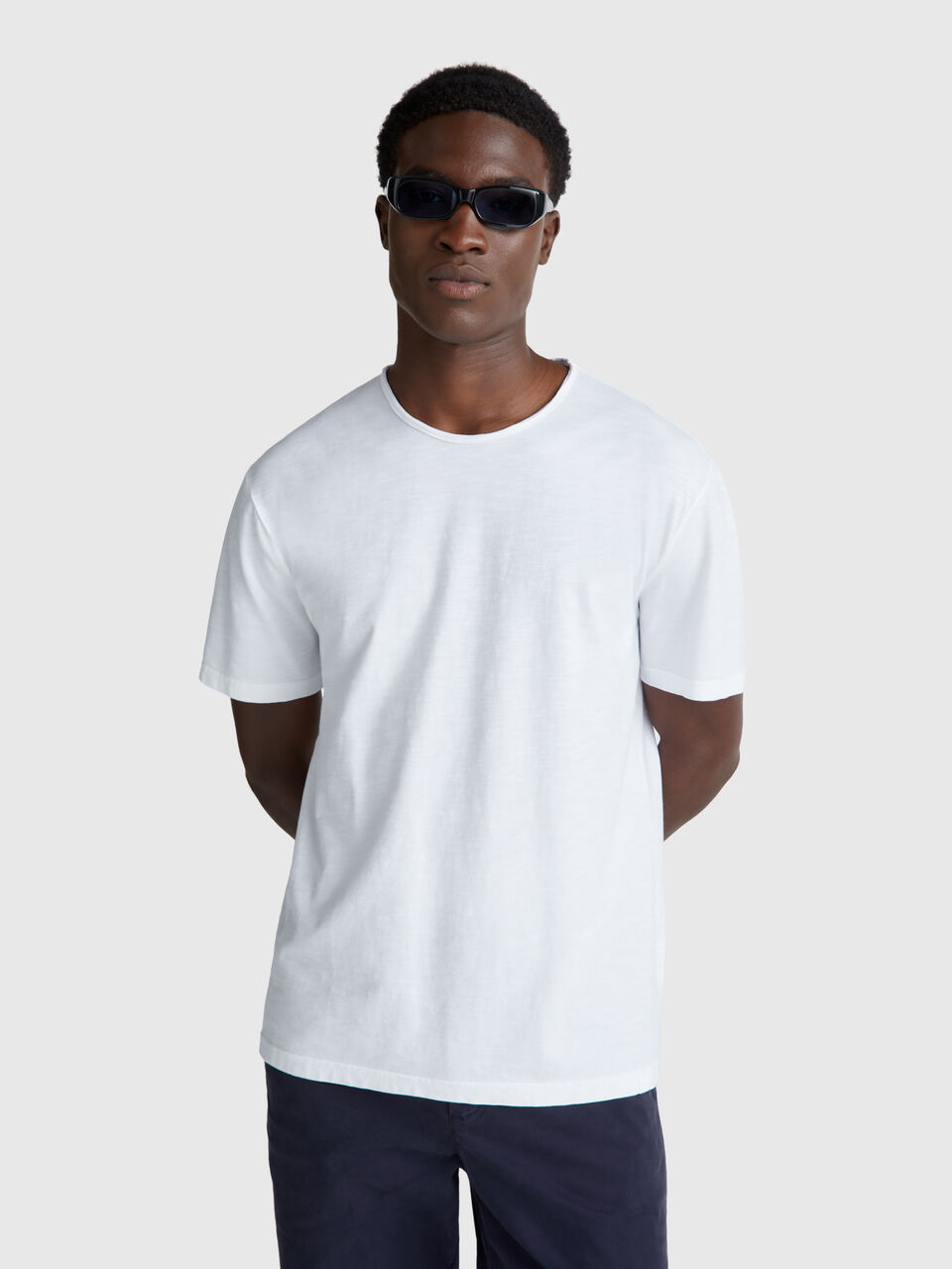 Slub cotton t-shirt