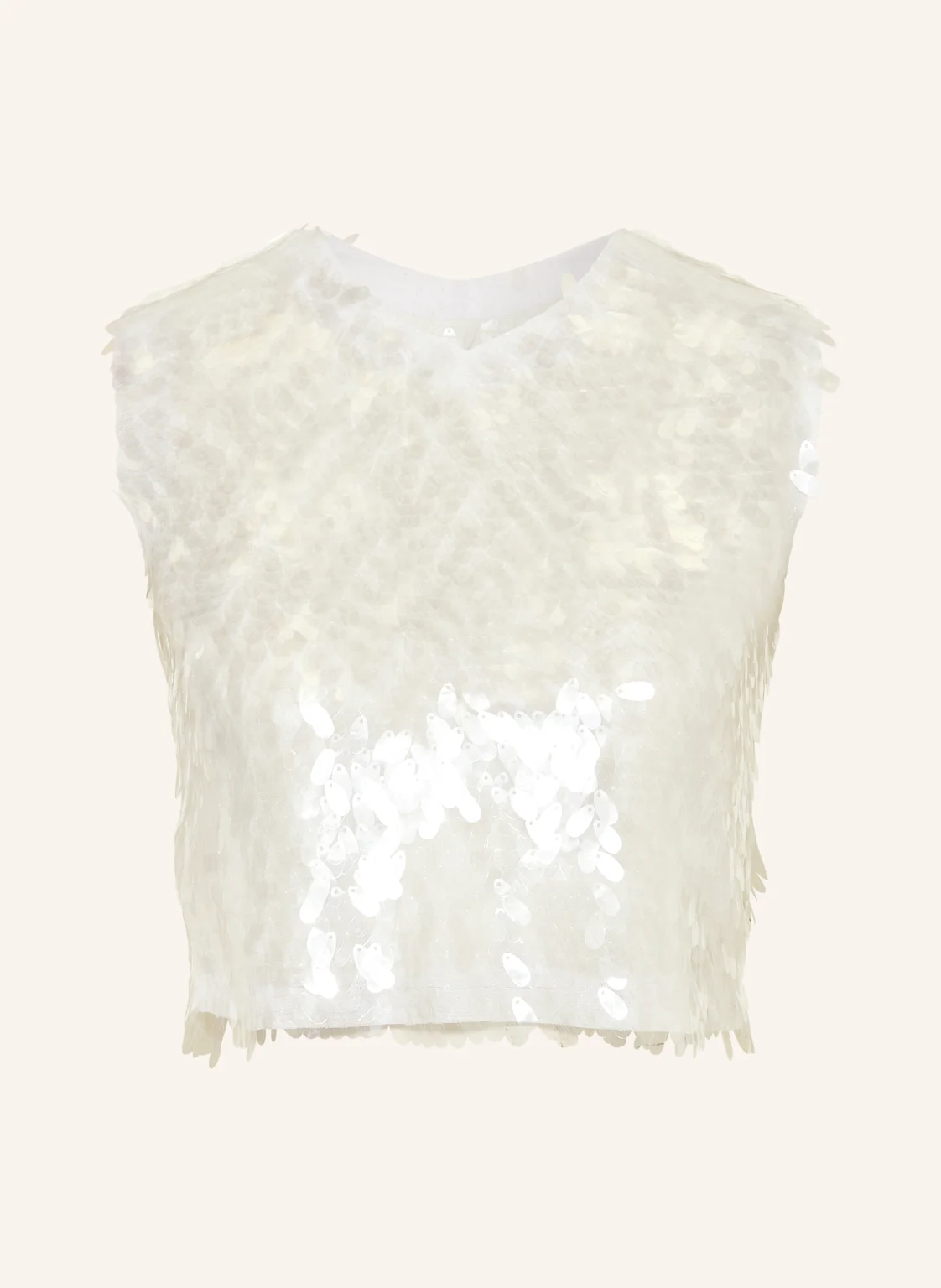 NORMA KAMALI Cropped-Top mit Pailletten