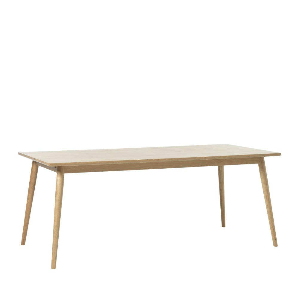 KIYO - Table à manger en bois 190x90cm bois clair
