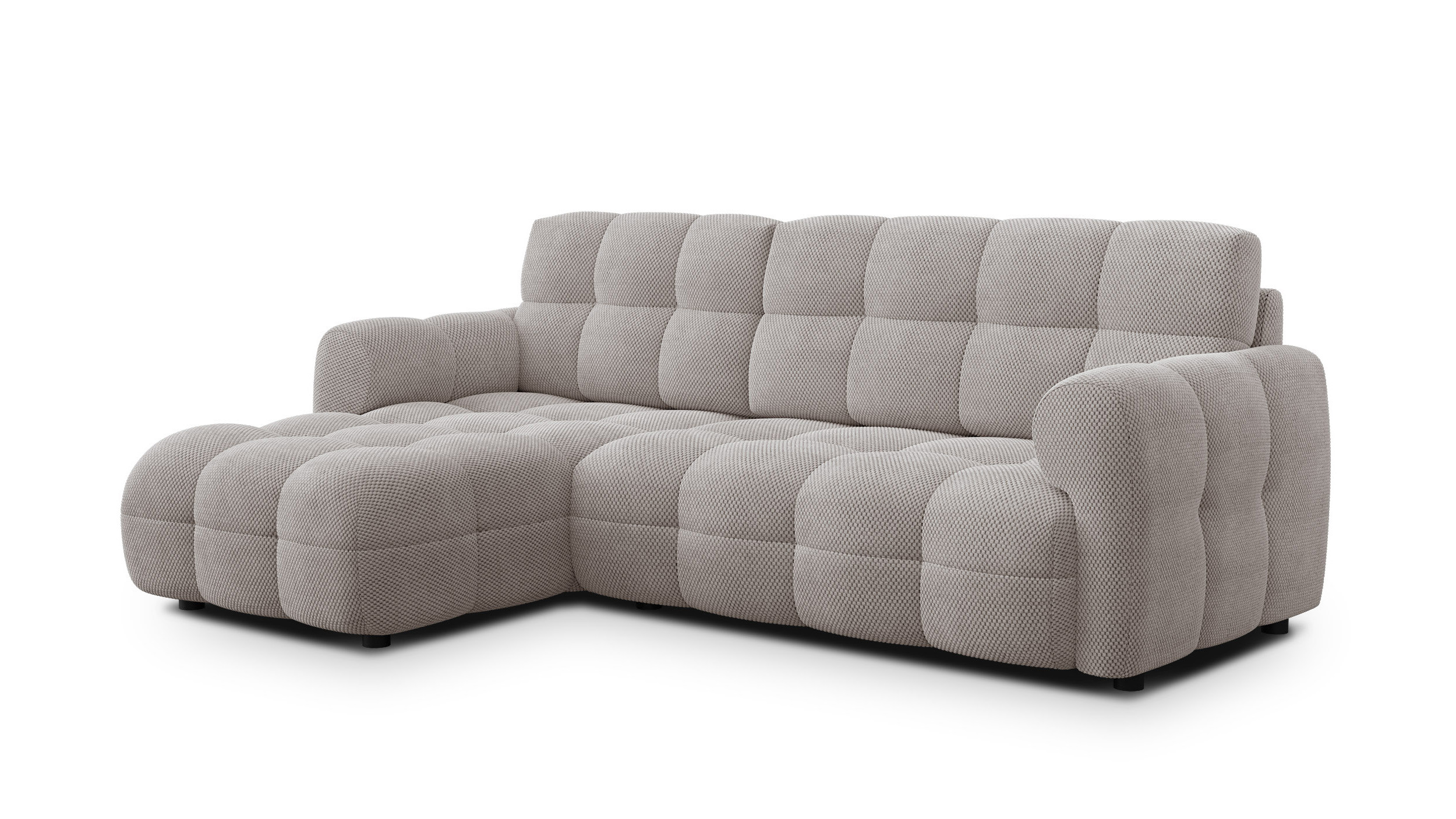 MELLOW sofa narożna 3 osobowa lewa, beżowa