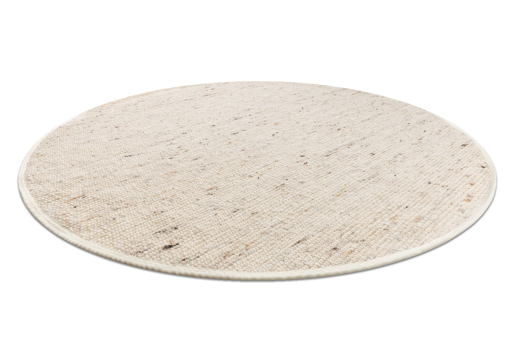 Dywan NEPAL 2100 beż - wełniany, dwustronny, naturalny koło 100 cm