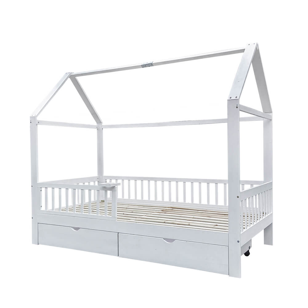 Home Deluxe Kinderbed STAR LAND Wit met Lades
