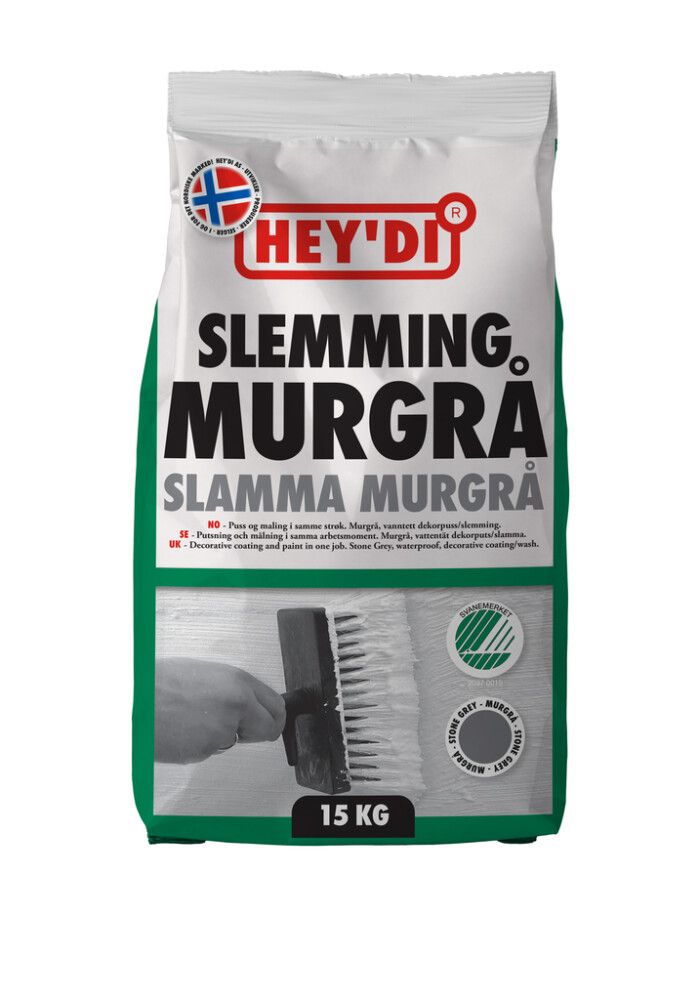 SLEMMING HEY'DI MURGRÅ 15KG