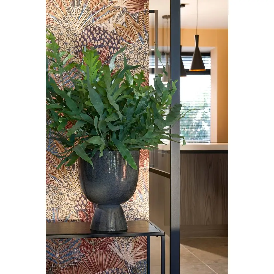 Mica Decorations James Bloempot op Standaard - H28 x &Oslash;22 cm - Metaal