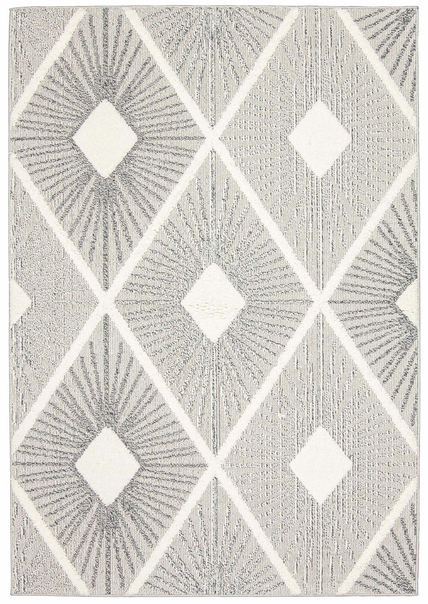 Ophelia Rectangular Texturized Indoor Area Rug, Soft & Durable, Ivory, 8-ft x 10-ft