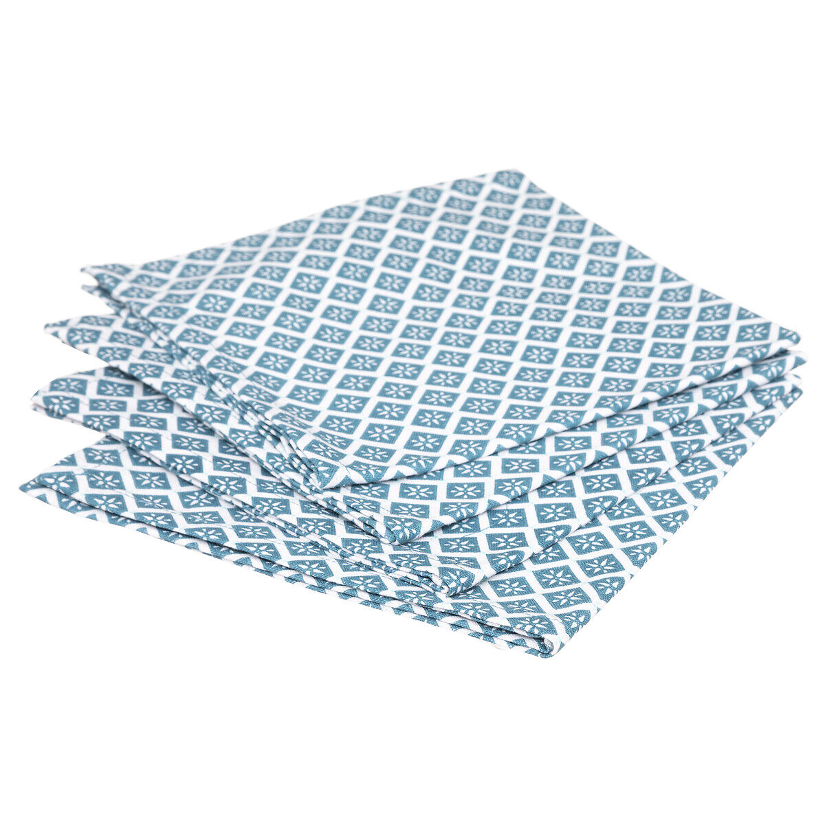 Conjunto 4 guardanapos azul 40x40cm