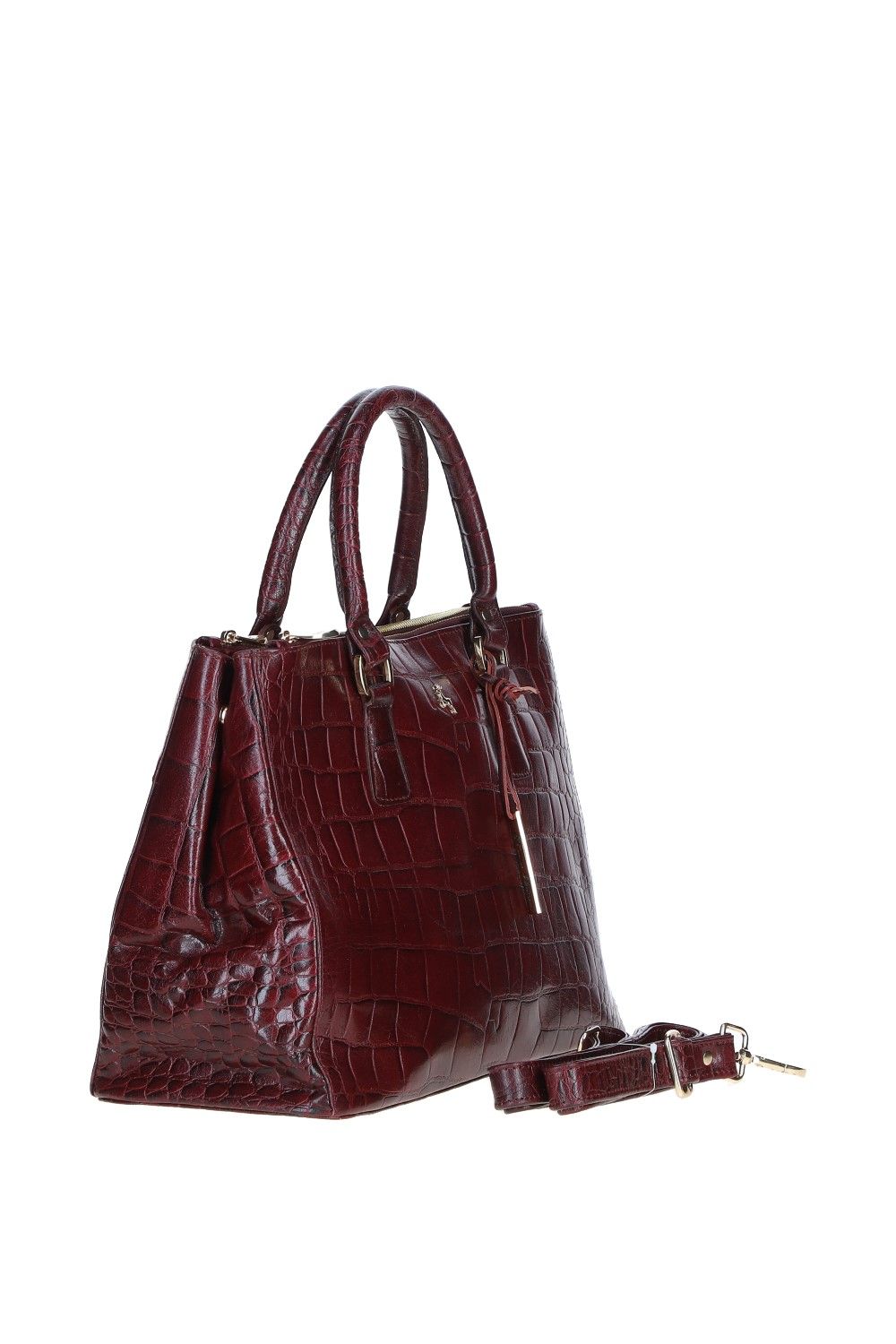 Ashwood Leather Lucido Tesoro' Three Section Real Leather Bag