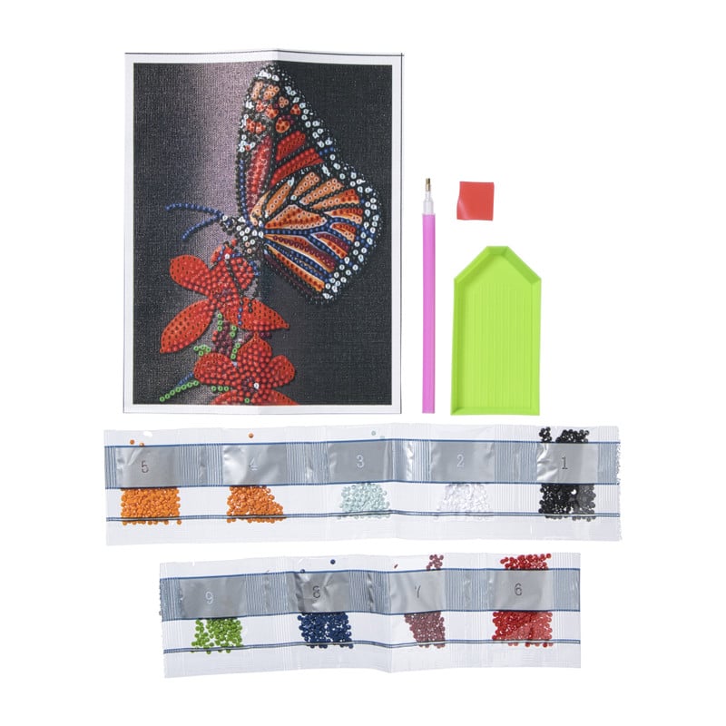 Diamond painting vlinder - 18x14 cm