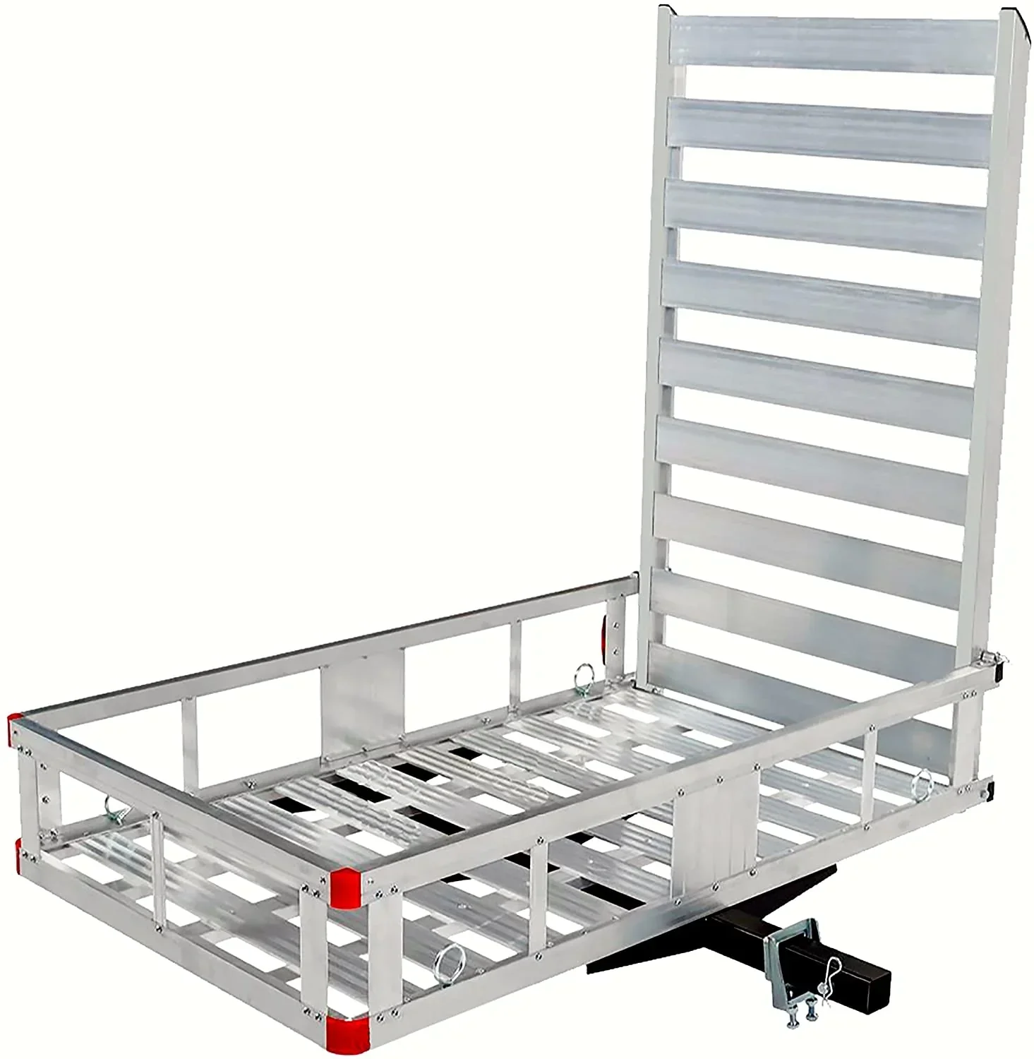 80779 Aluminum Hitch Mount Cargo Carrier with 47测 Long Ramp, 1 Pack