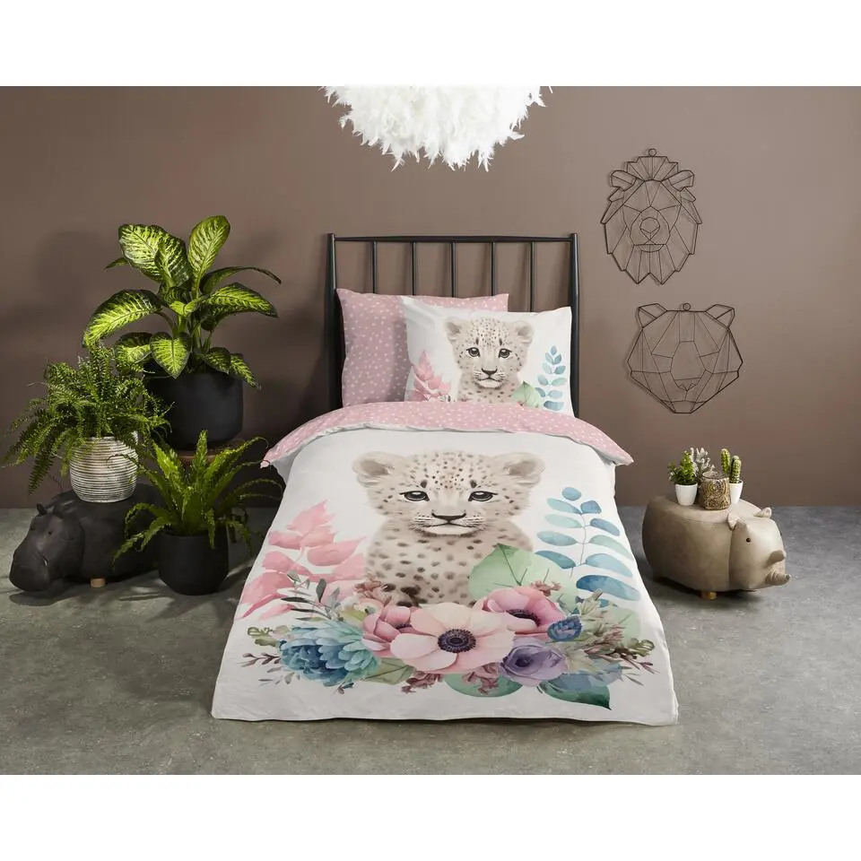 Good Morning Leeuwtje Kinderdekbedovertrek Multi