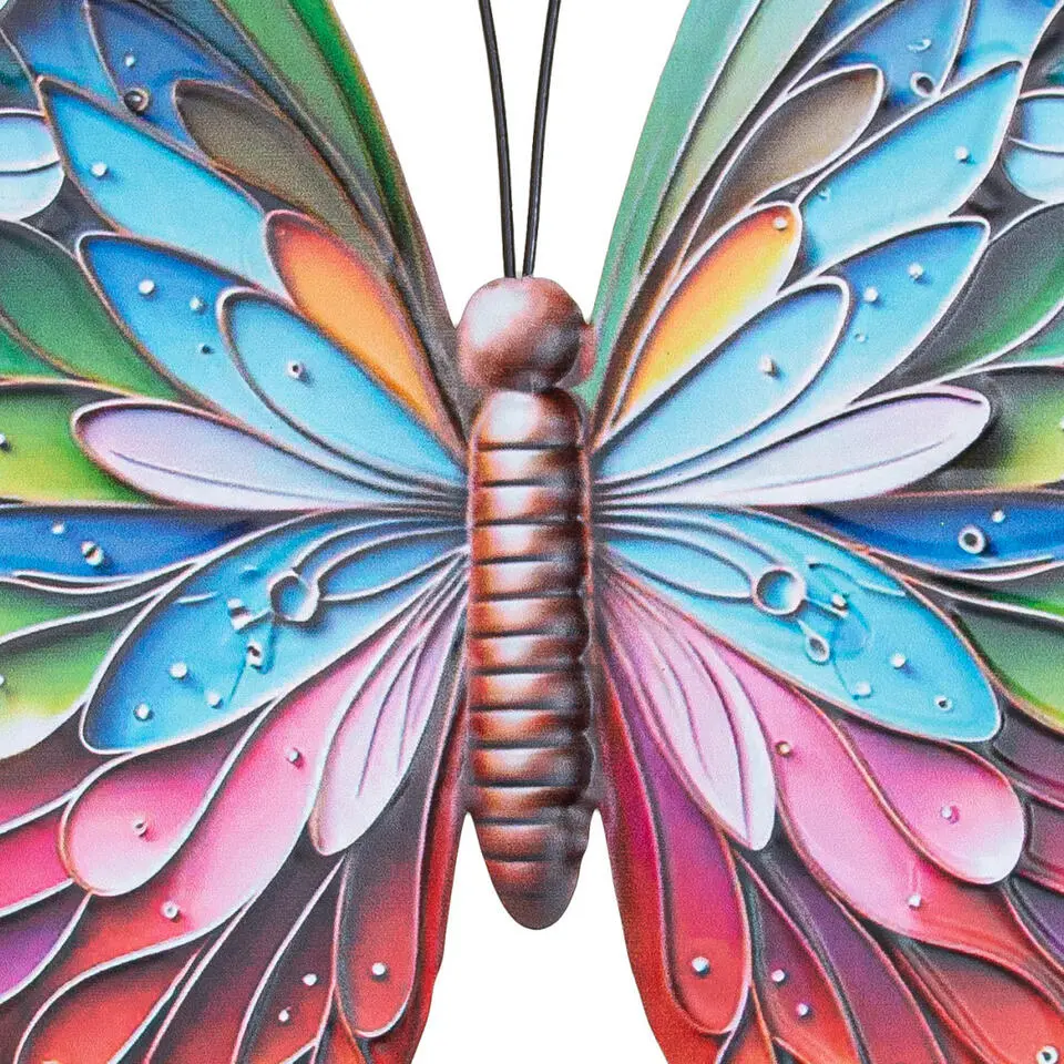 Anna's Collection Tuindecoratie vlinder - 29 x 32 cm - metaal