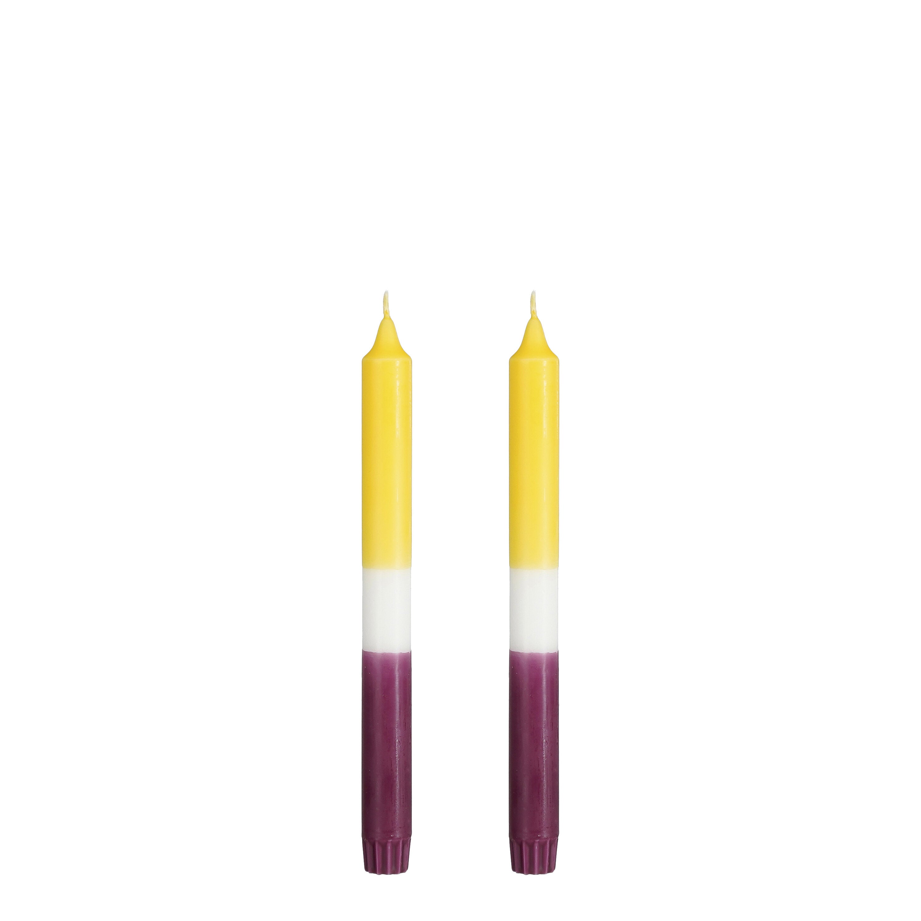 Mica Decorations Dip-dye Dinerkaars - Set van 2 - H25 cm - Geel
