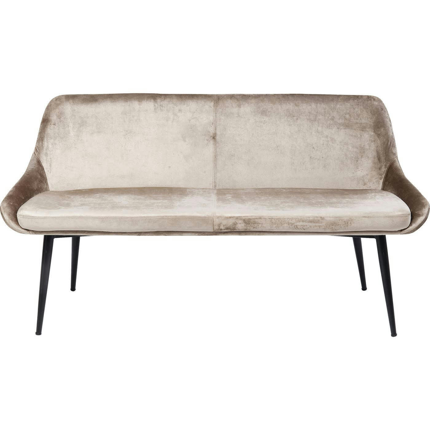 EAST SIDE - Banquette 3 places en velours beige