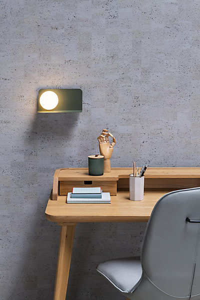 Applique murale BONNI en acier avec 1xG9 - Vert - Lucide