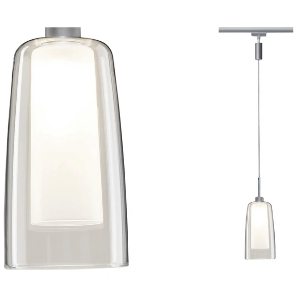 LED-Pendel »Urail Arido II«, BxHxL: 11 x 20 x 11 cm, chrom matt