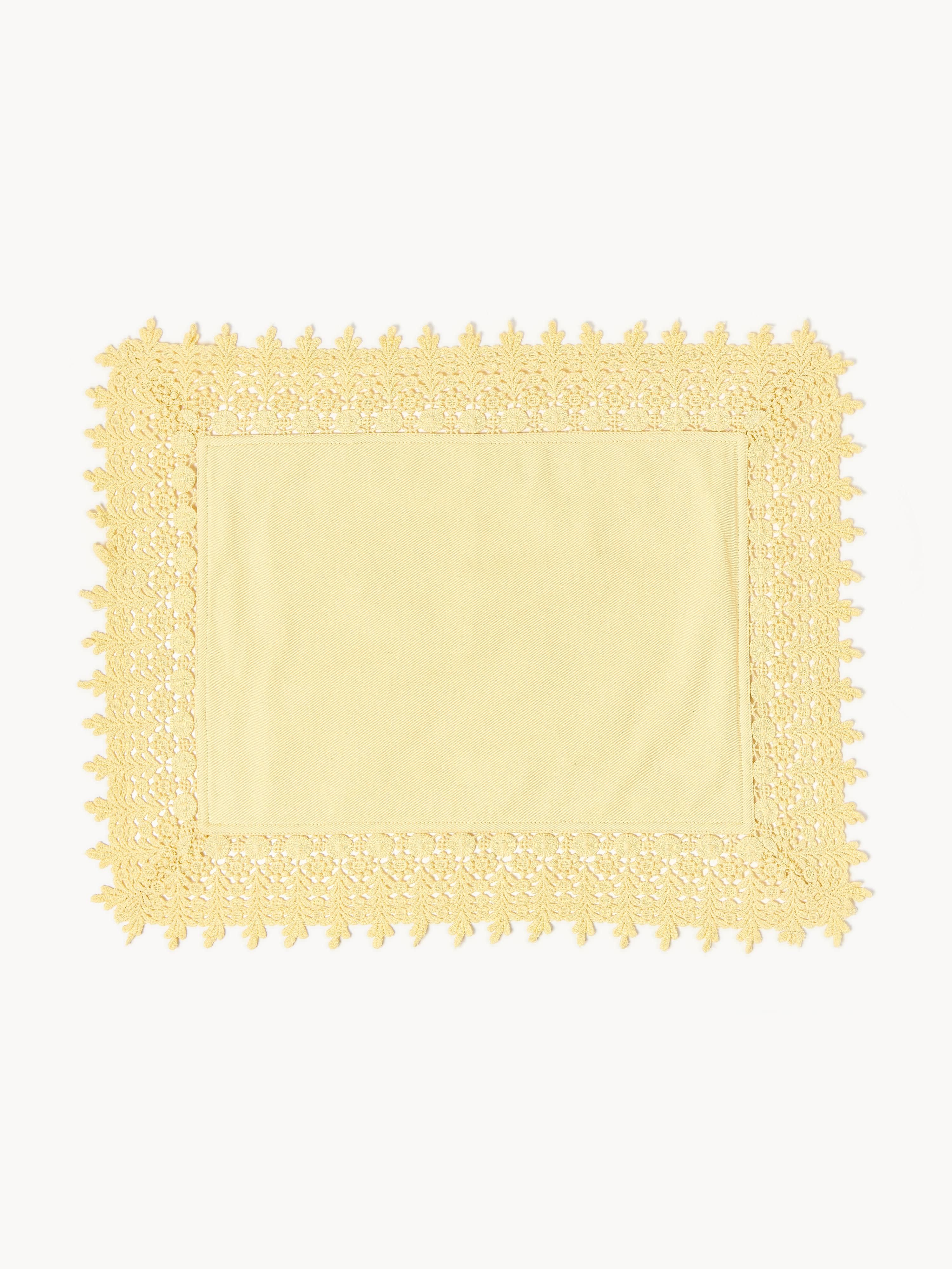 Tischsets Flavia mit Spitzenabschluss, 2er-Set