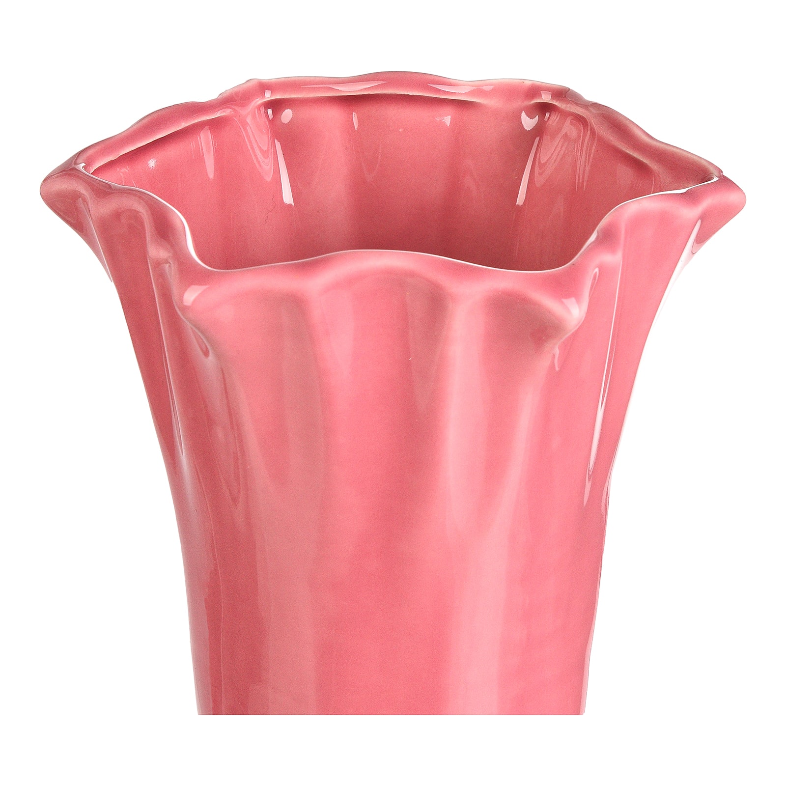 Vase Schleife Rosa, ⌀ 17 cm, H 295 mm