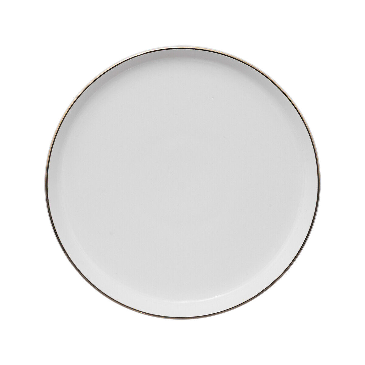 Prato de sobremesa SUBLIMA cinza claro em porcelana 20cm