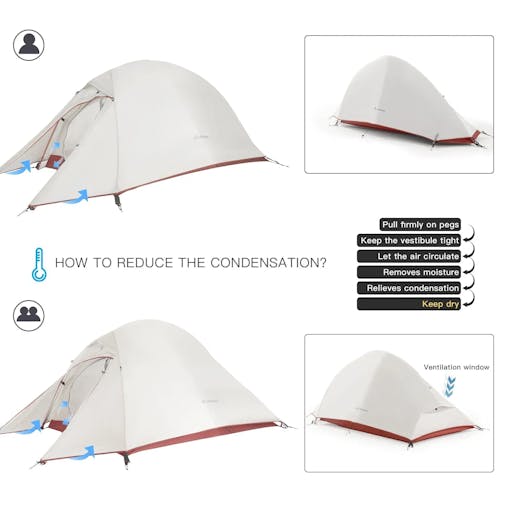NNEOBA Ultralight Camping Tent Backpack Tent