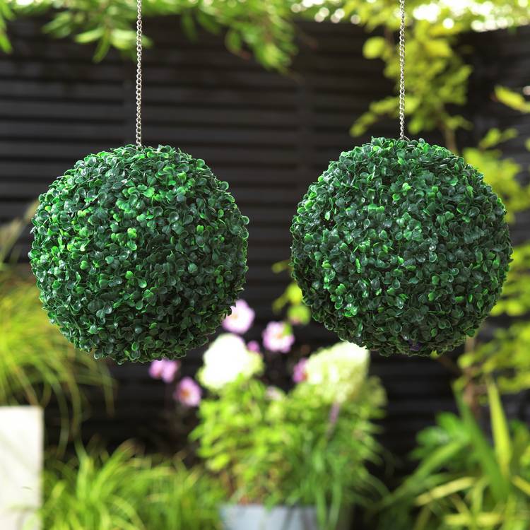 Garden XP Garden Topiary Balls Art 30CM Grass X2