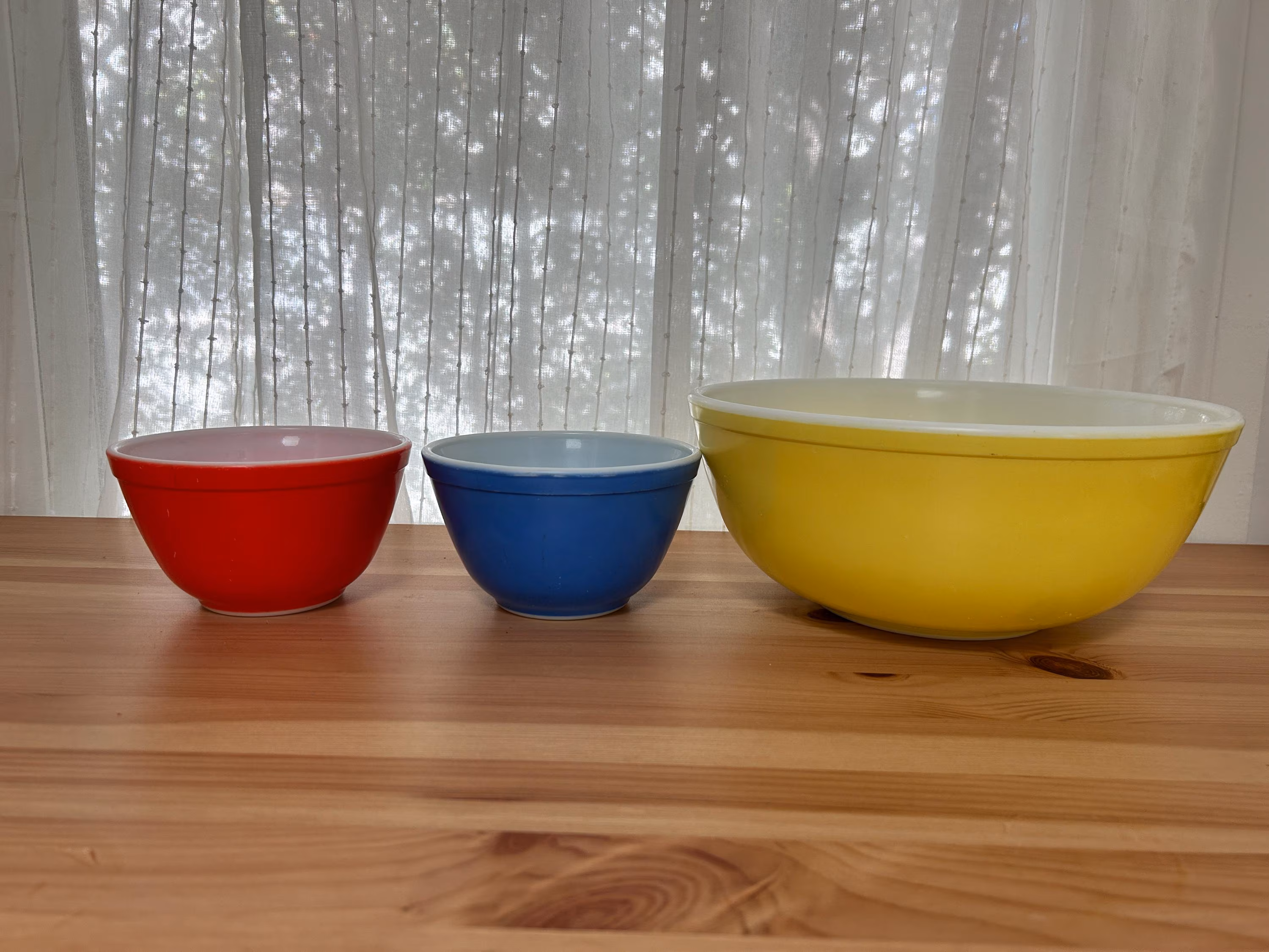 Pyrex Primary Color Mixing Bowls