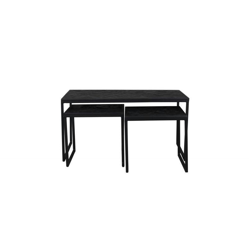 - Table basse design en bois noir