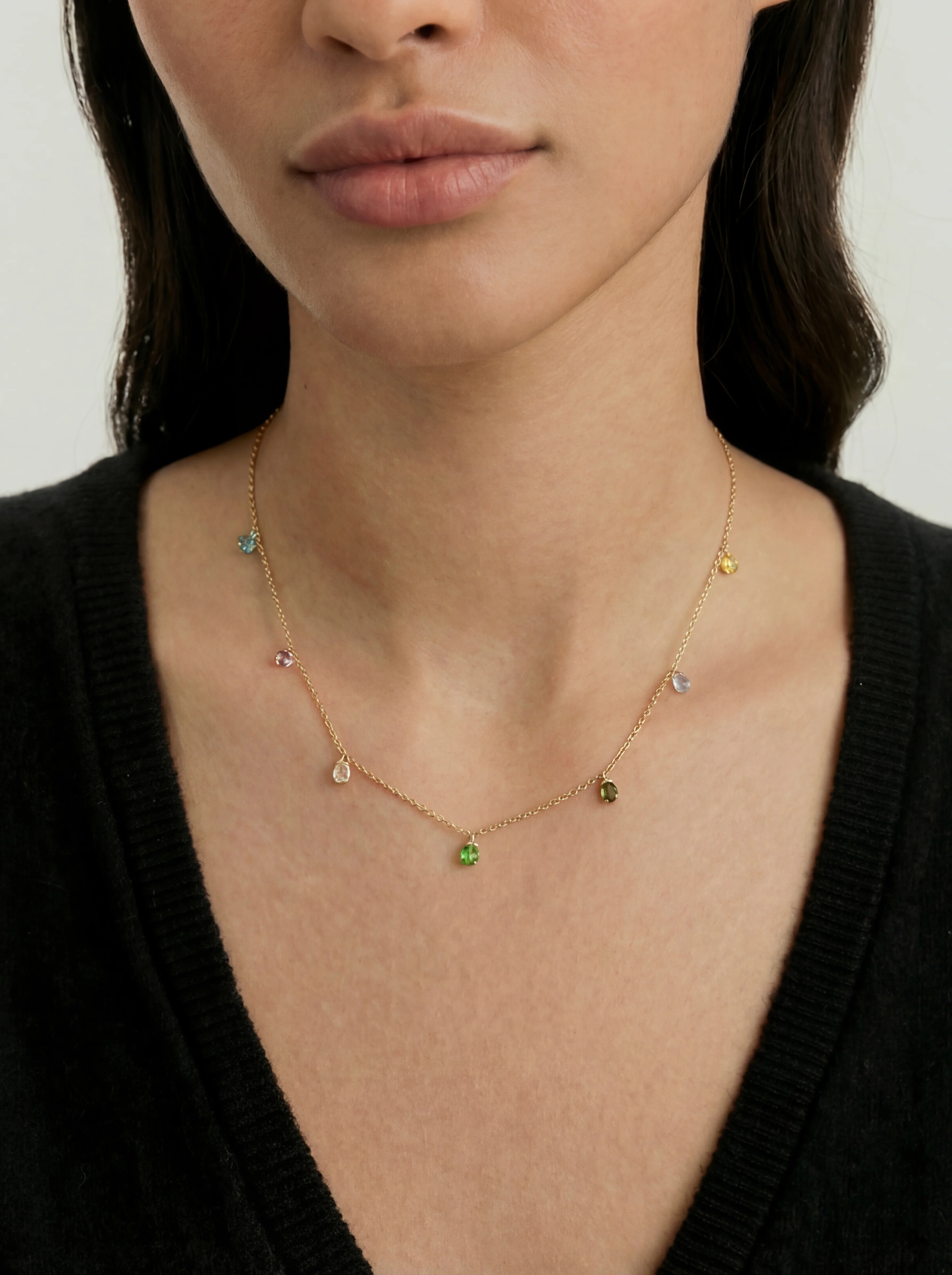 Lilian — Rainbow Zircon Necklace