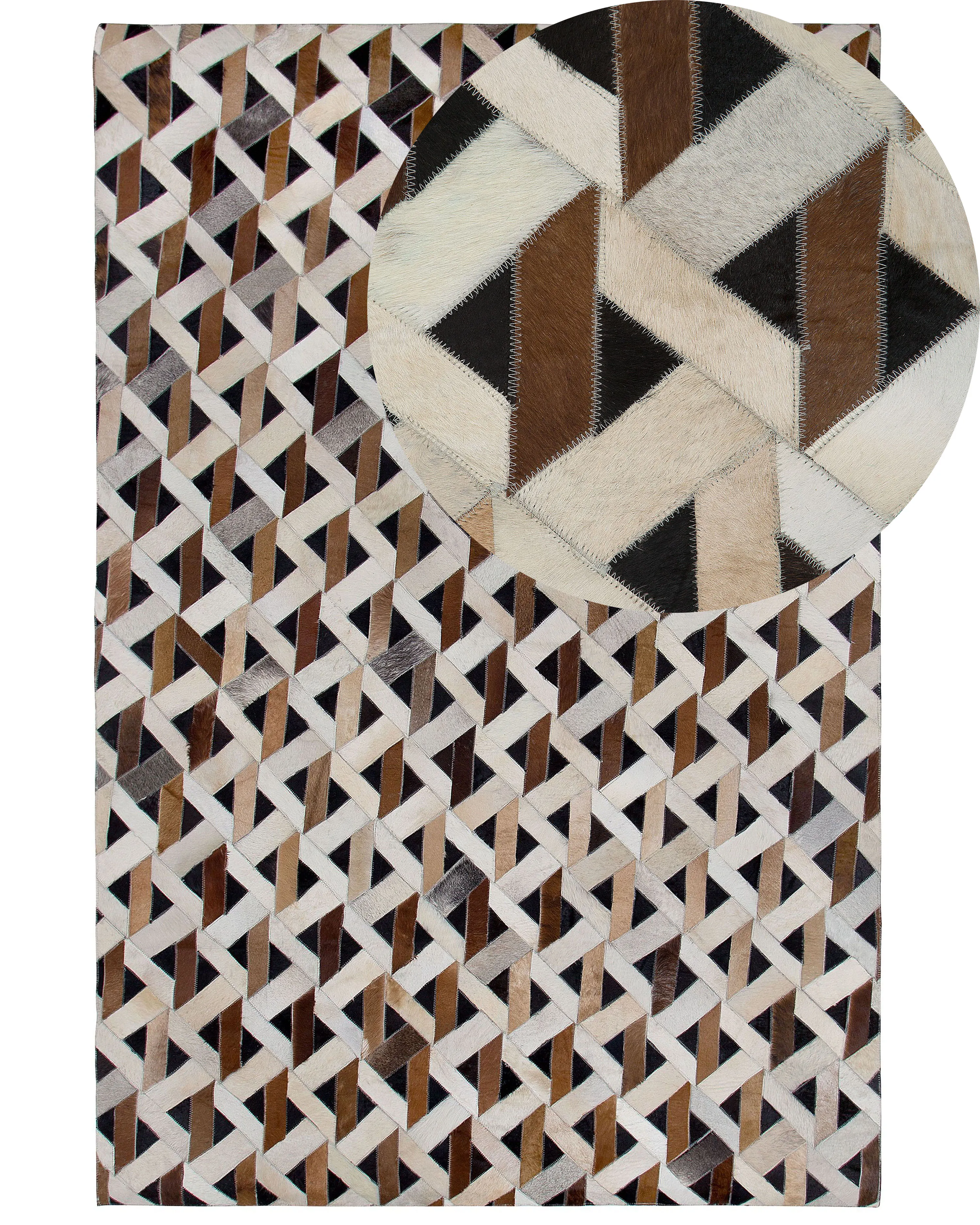 Rug TUGLU Brown 140 x 200 cm Leather