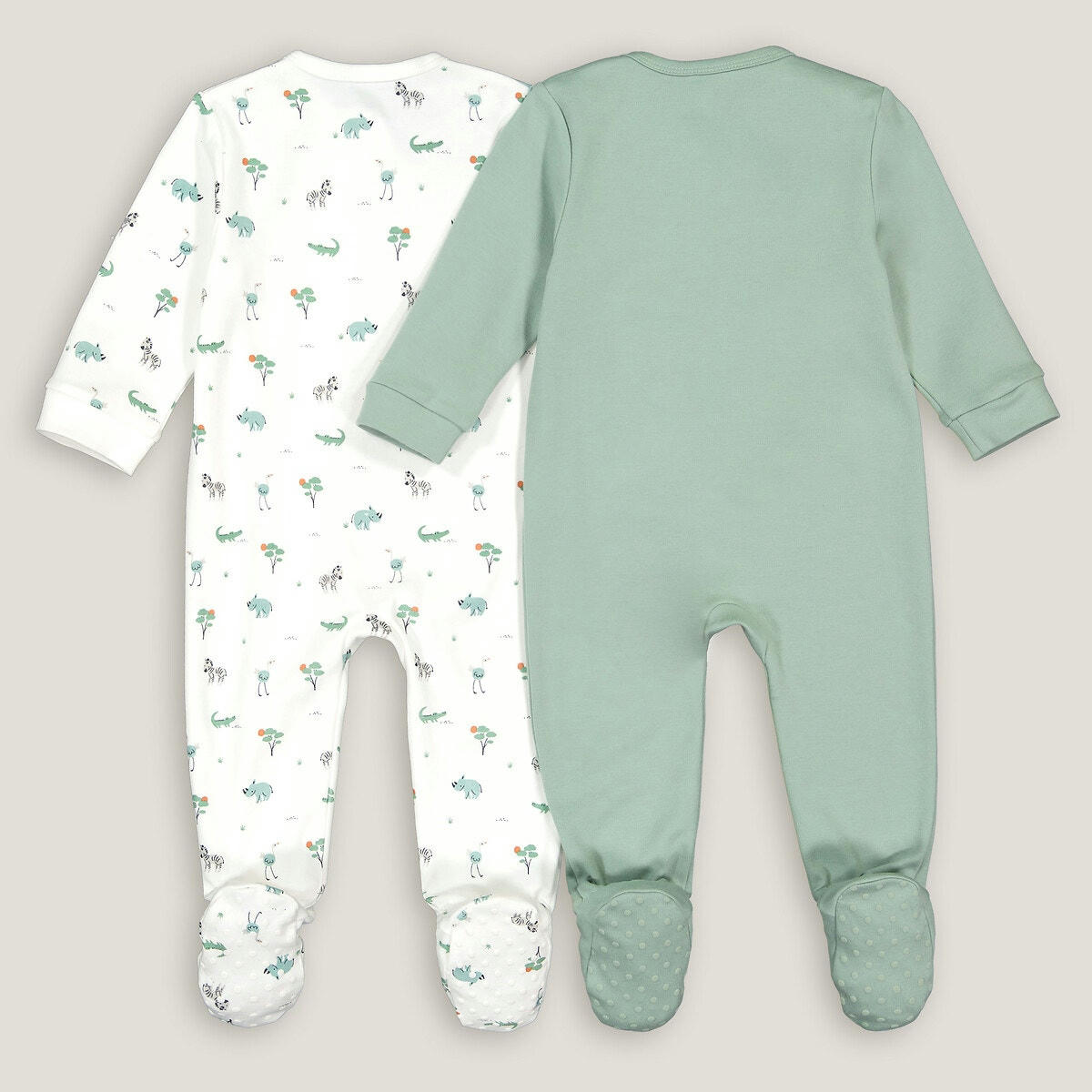 Lot de 2 pyjamas 1 pièce en coton