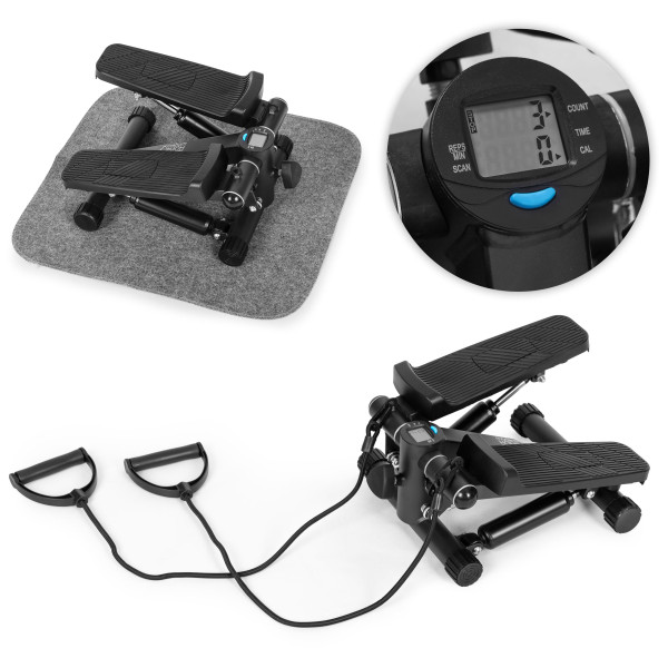 Stepper z ekspanderami do ćwiczeń fitness ModernHome