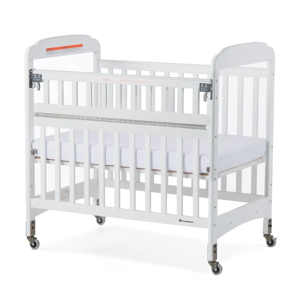 Next Gen Serenity SafeReach Compact Clearview Crib - White - N/A