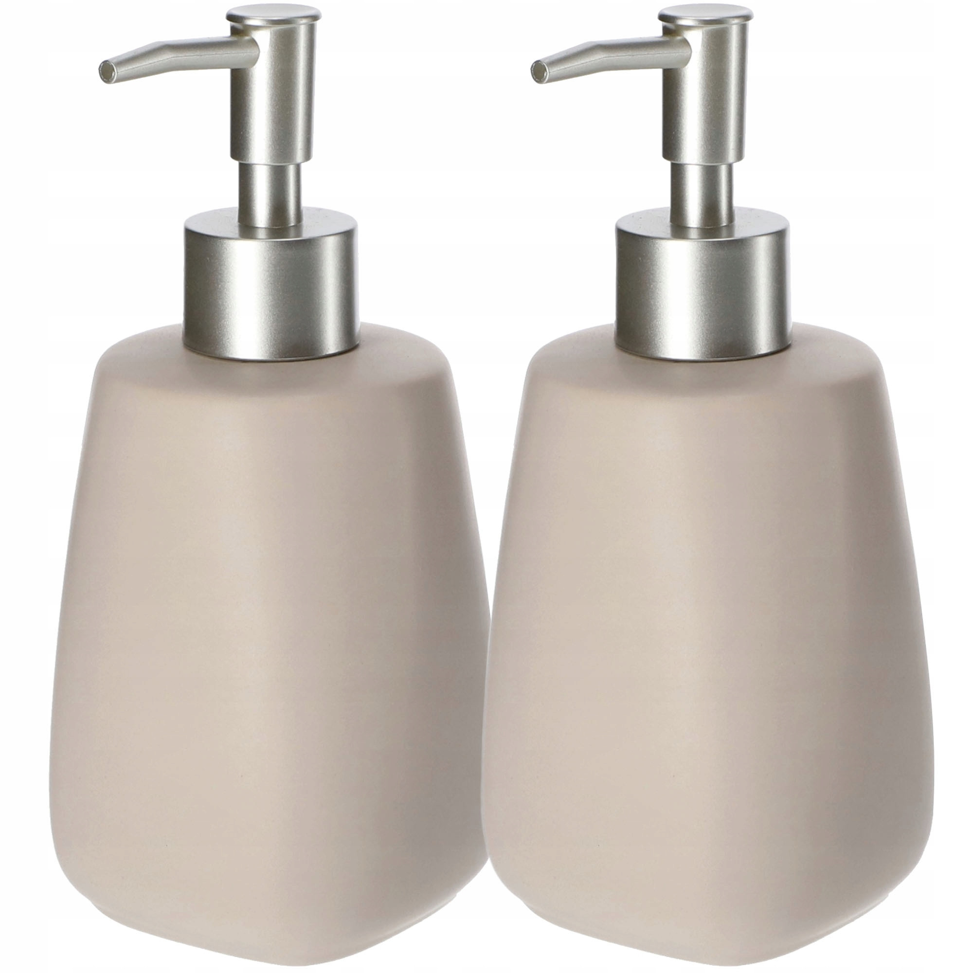 Dozownik Do Mydła W Płynie Żelu Beżowy 2 x 400ml