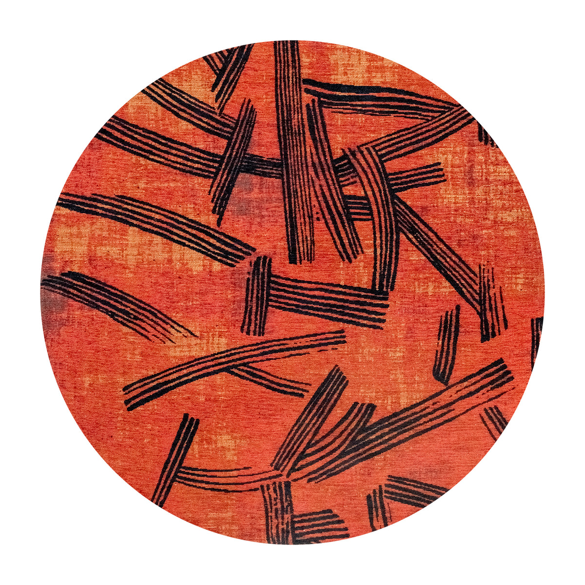 Ecorugs vloerkleed Ginger Chocolat - rood - 140x140cm