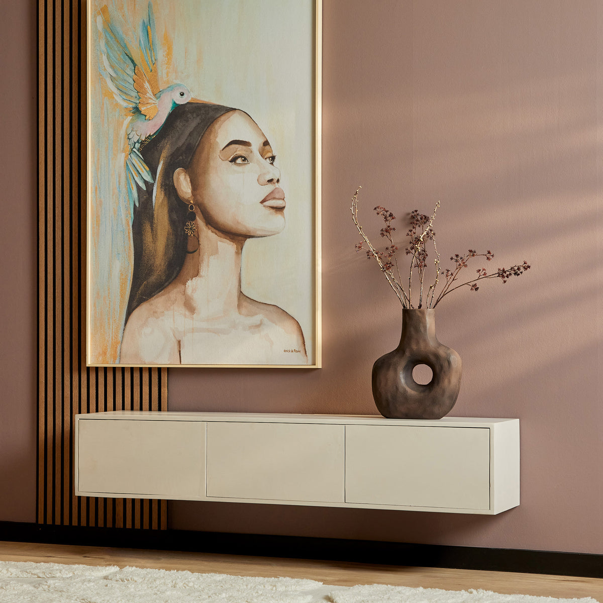 Starfurn tv meubel Vision - beige - 30x160x35cm