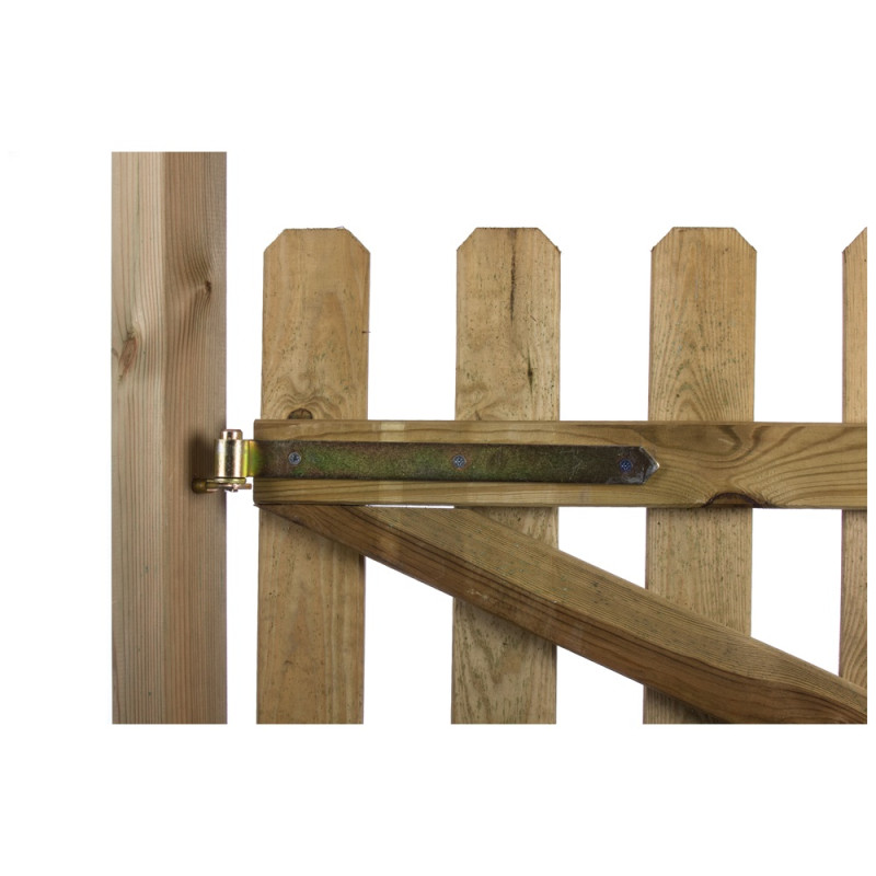 Gond à visser en métal vert Ø 18 x 78 mm 2 pièces TEKNIBOX