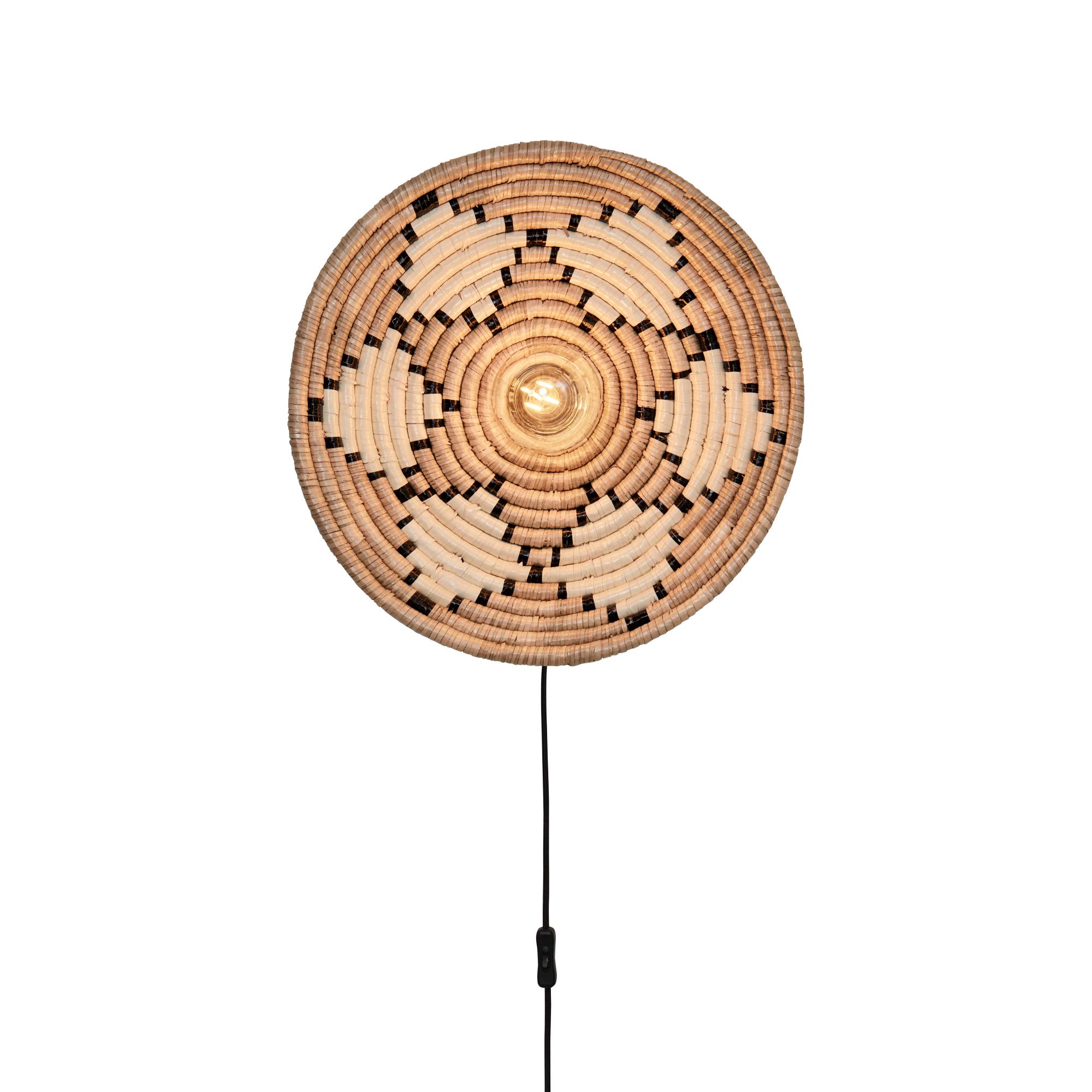 GOOD&MOJO wandlamp Andros - naturel - Ø45cm