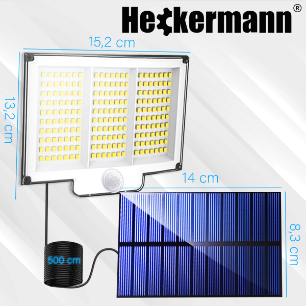 Lampa solarna zewnętrzna Heckermann TG-TY10402