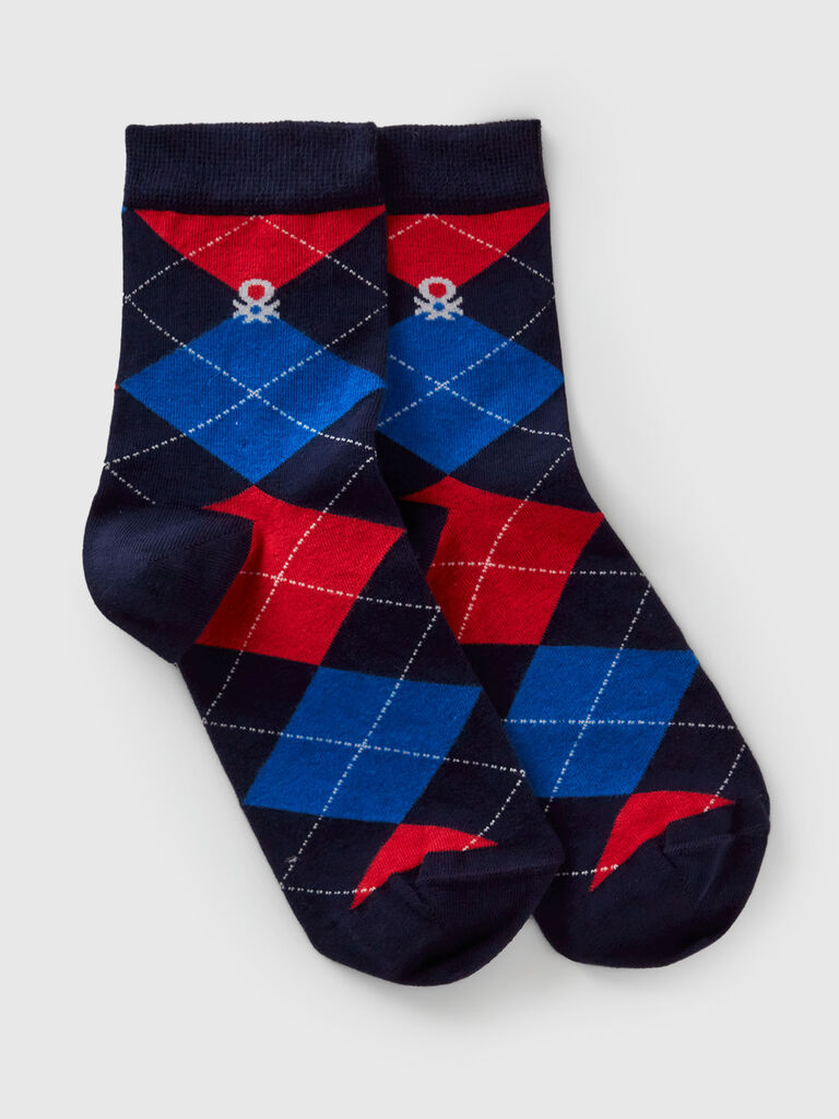 High patterned socks