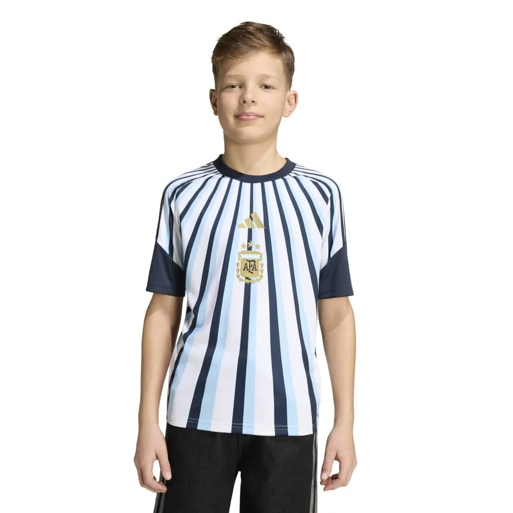 adidas Argentina 26/27 Home pre match junior short sleeve T-shirt