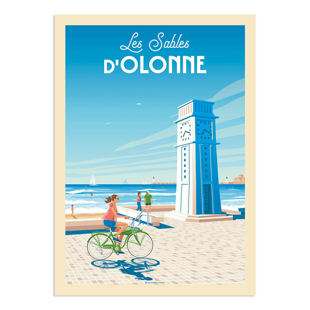 - Affiche Les Sables d'Olonne France 30x40 cm