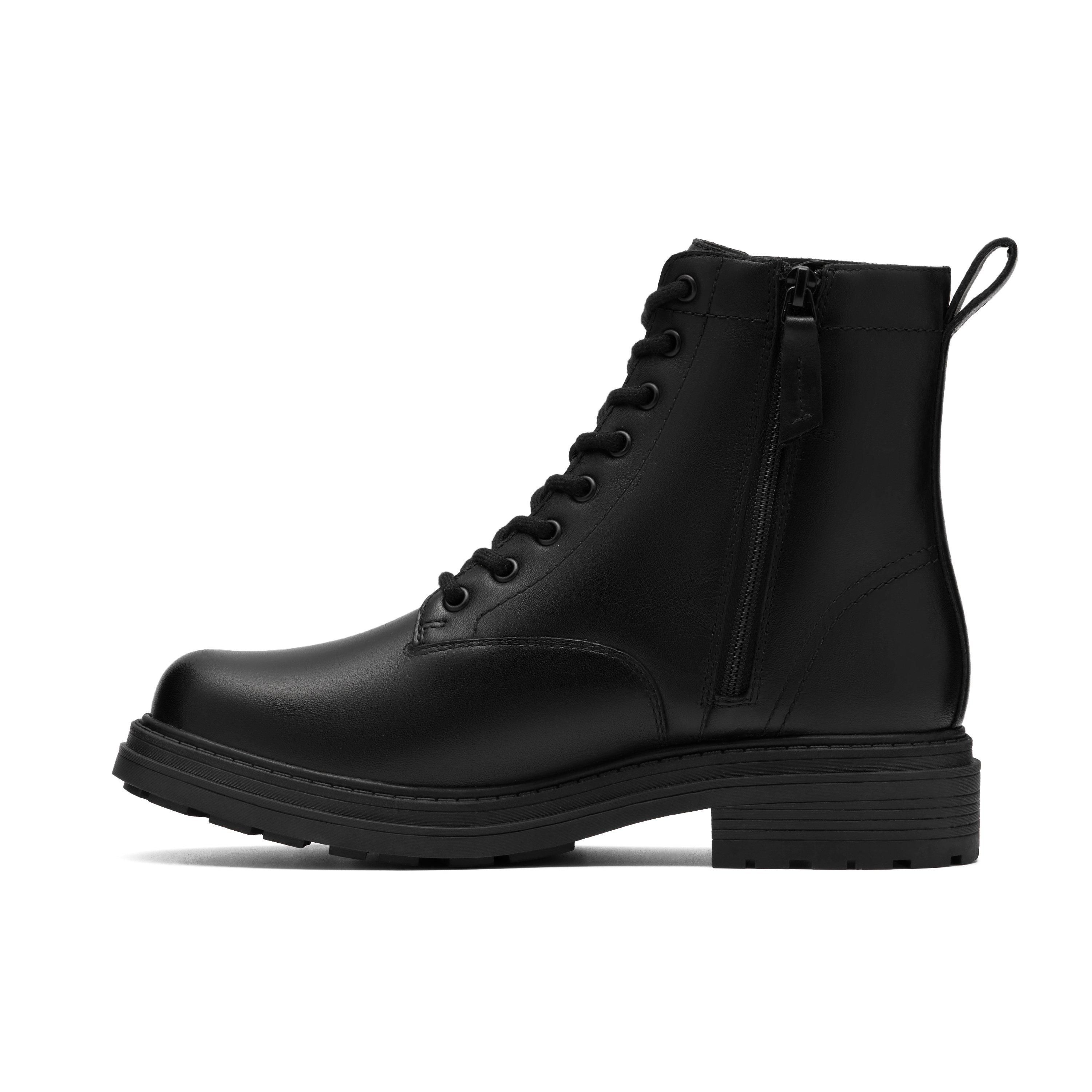 Clarks Orinoco 3 Sty GORE-TEX Black Warmlined Leather Ankle Boots,Lace Up