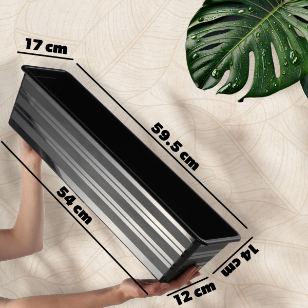 KADAX Doniczka Balkonowa 60cm Skrzynka Na Kwiaty