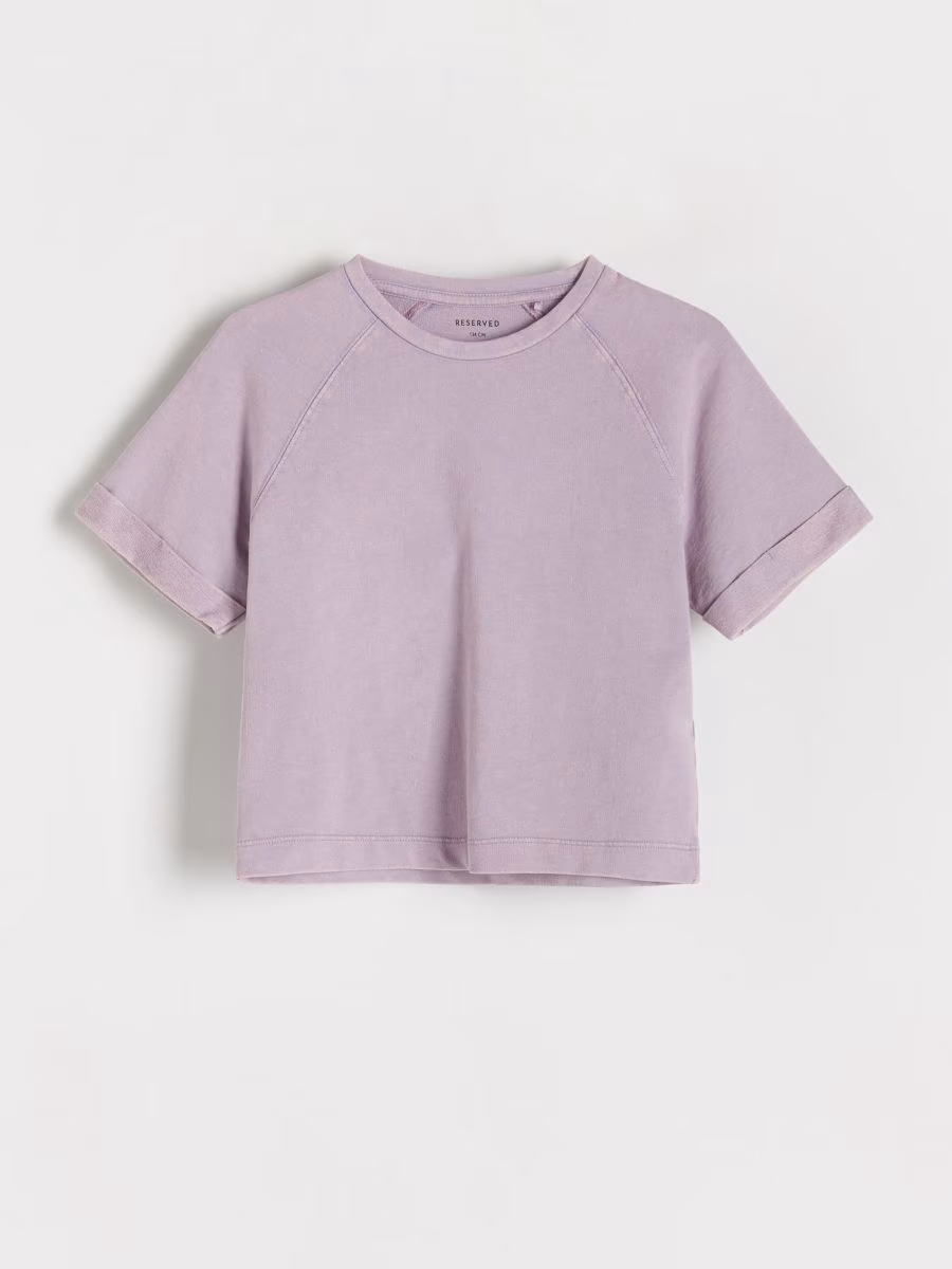 Cotton T-Shirt With Wash Effect