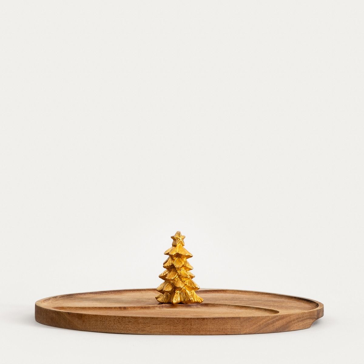 Deska do serwowania LOVDAL ze złotą choinką 28cm