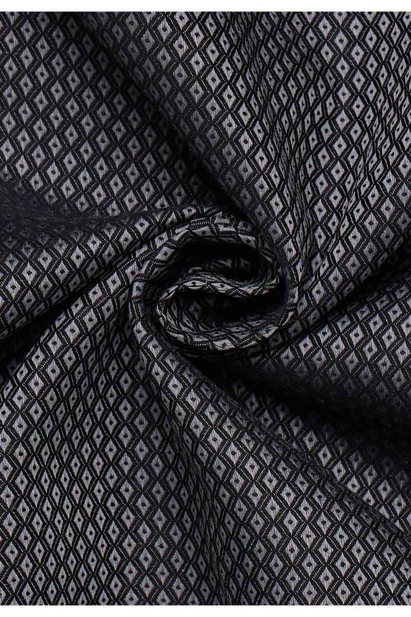 ETERNA Slim Fit Hemd anthrazit, Strukturiert (extra langer Arm)