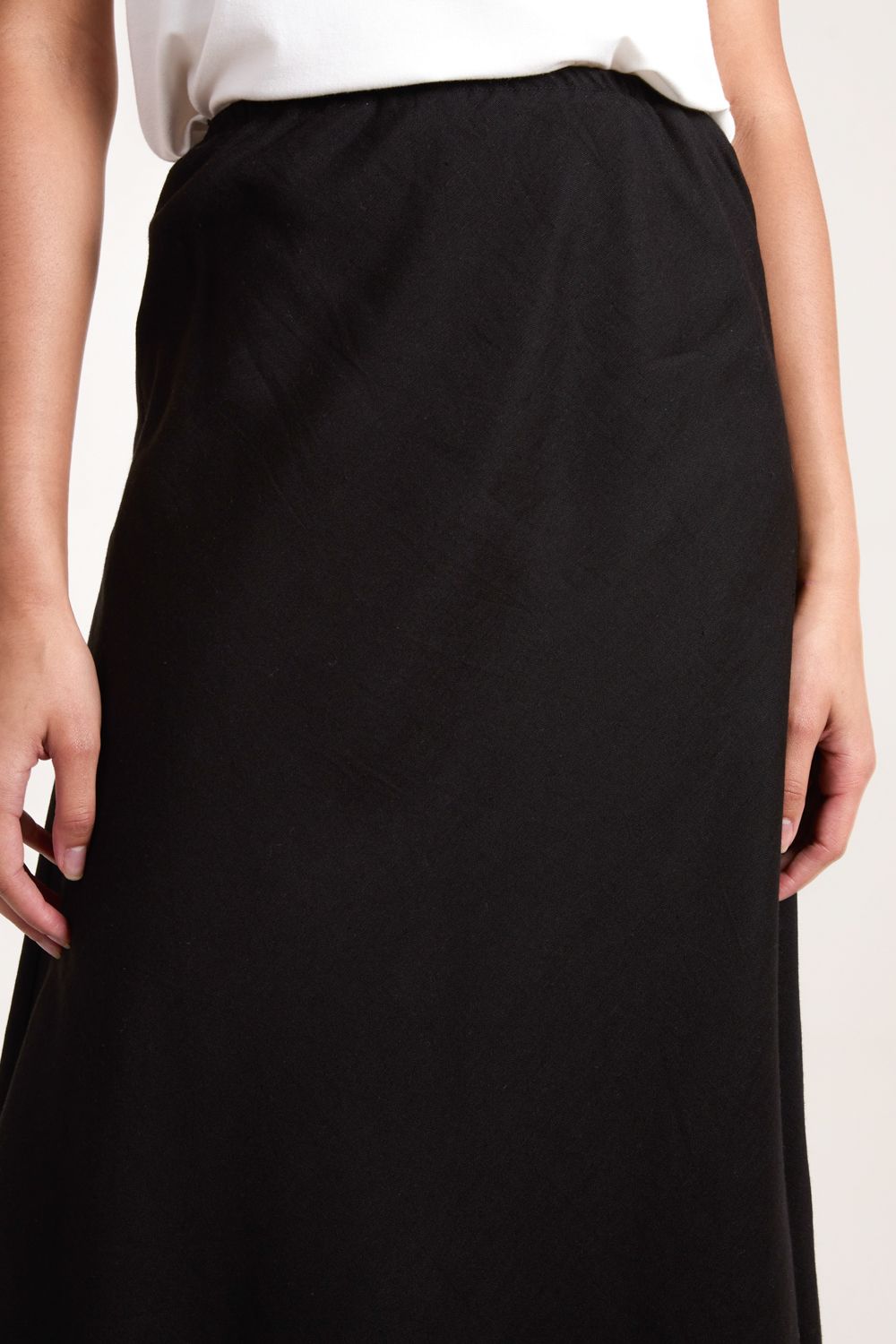 Blue Vanilla Bias Cut Midi Skirt