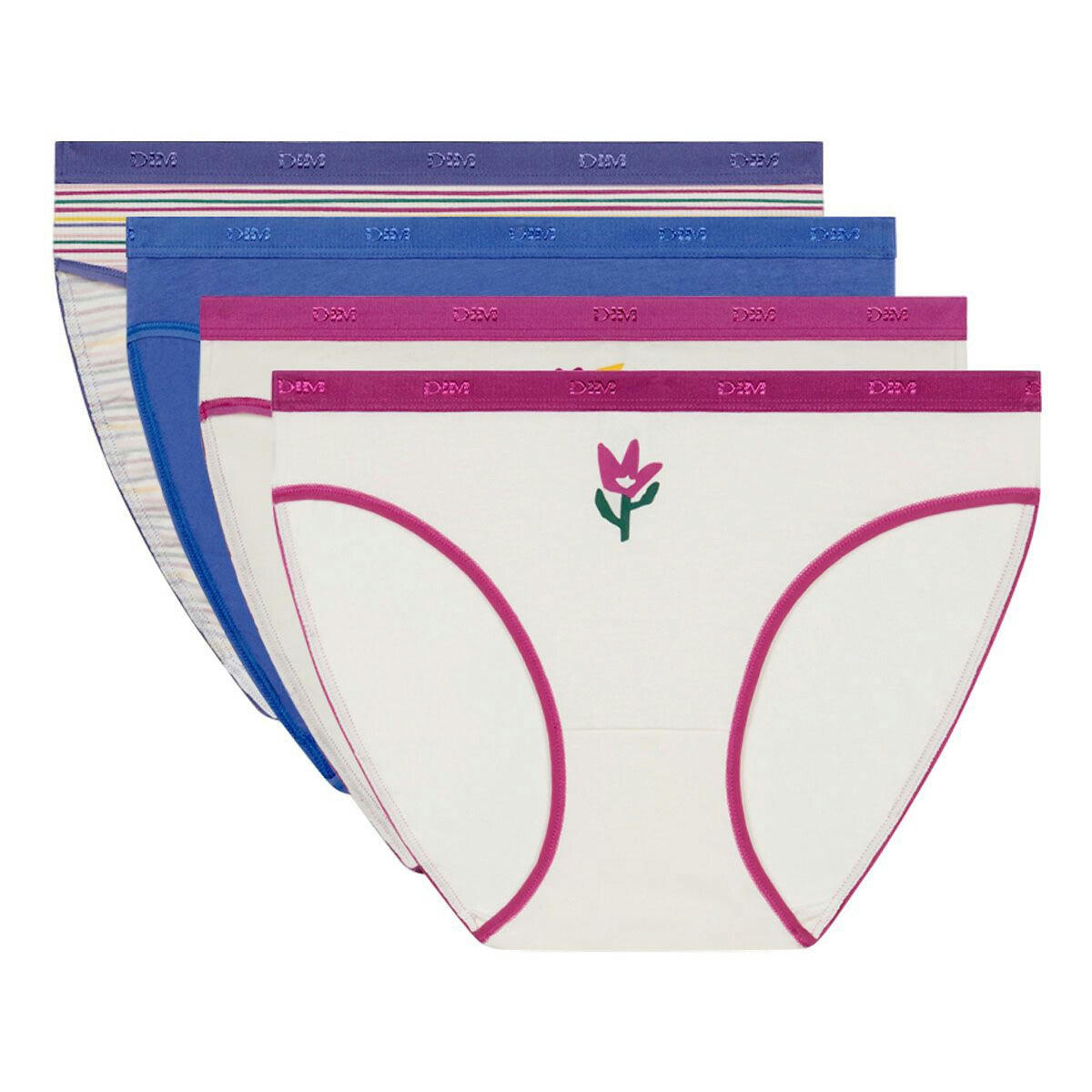 Lot de 4 slips en coton Pocket